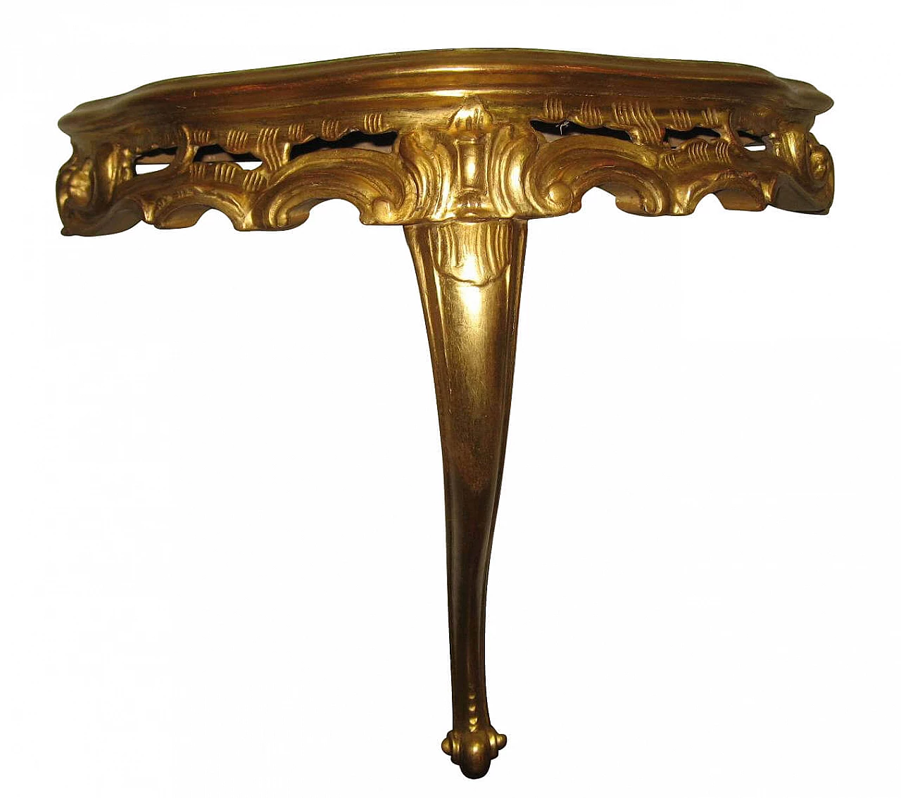 Gilded console baroque style, 50s 1197854