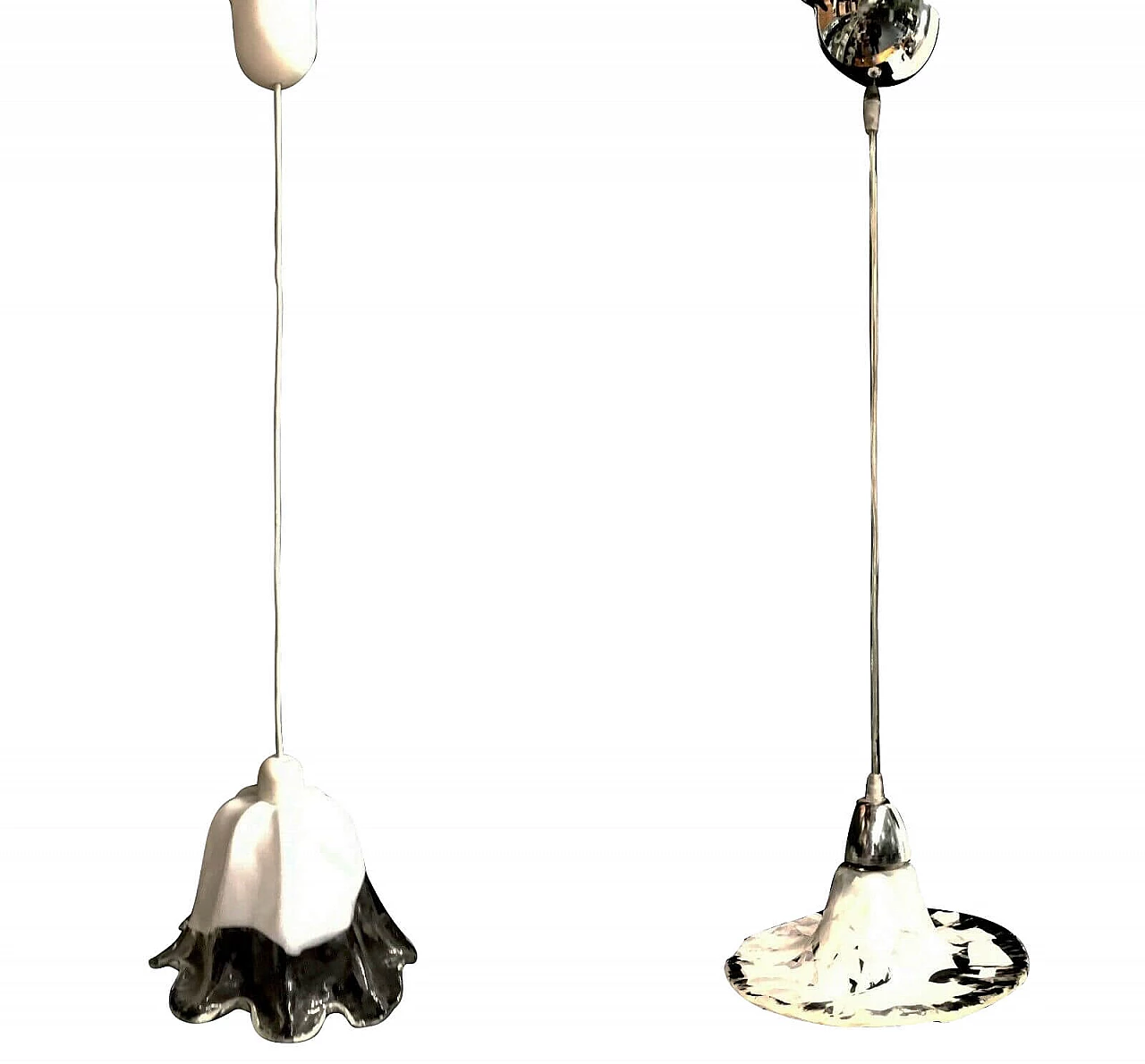 Pair of Murano glass chandeliers by La Murrina, 80s 1199862