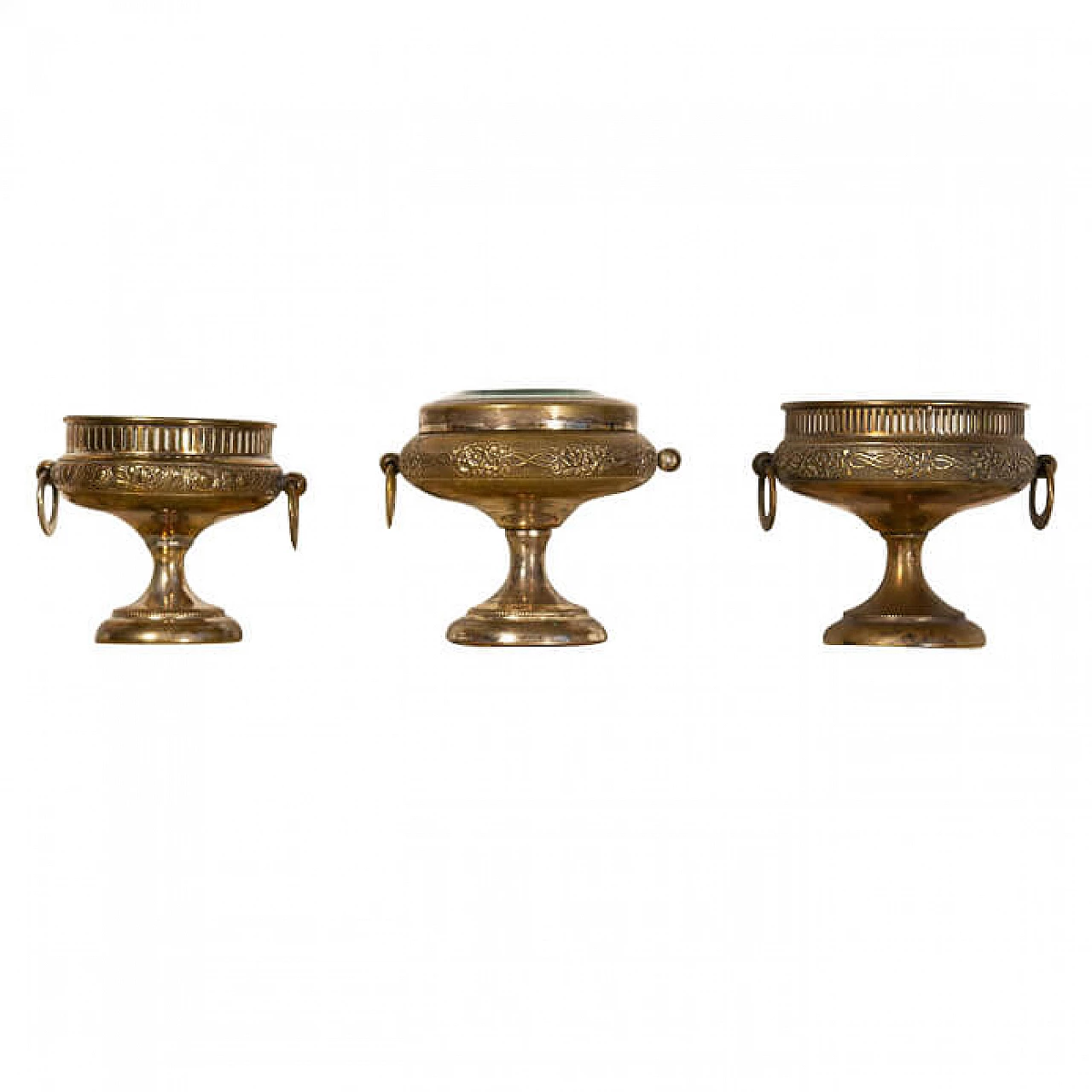 Set of brass Art Nouveau jewelry boxes, 1920s 1202947