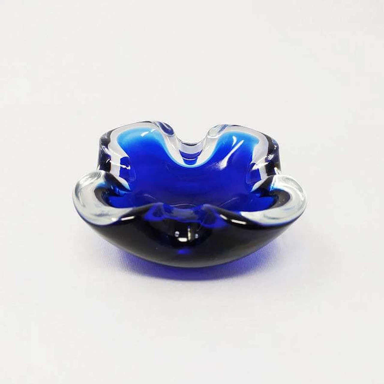 Blue ashtray by Flavio Poli for Seguso, 1960s 1204616