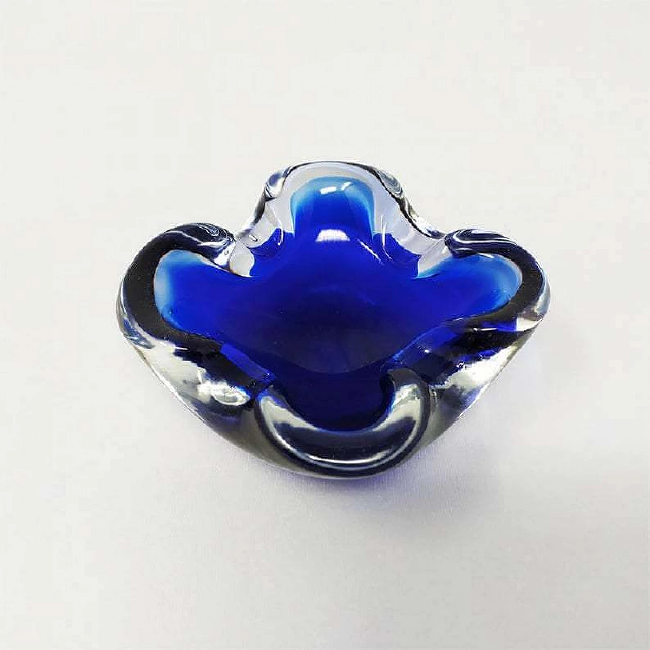 Blue ashtray by Flavio Poli for Seguso, 1960s 1204617