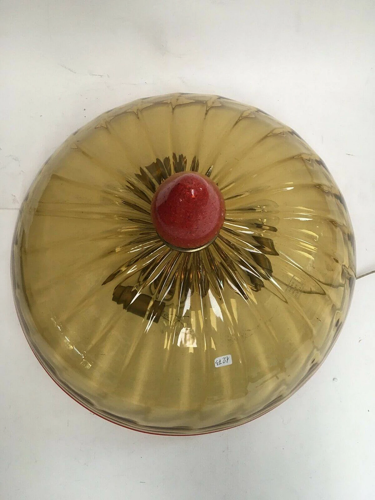 Murano glass ceiling lamp by Toso, 70s 1206494