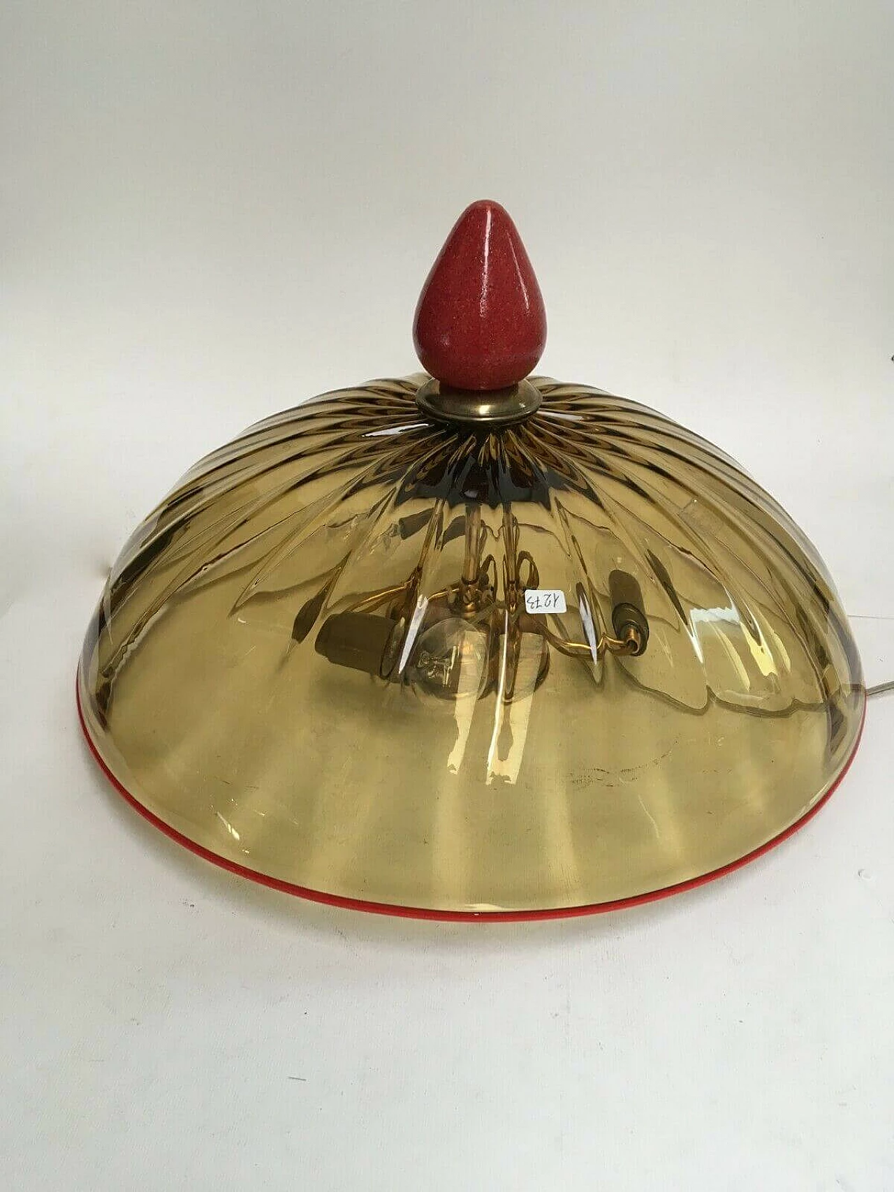 Murano glass ceiling lamp by Toso, 70s 1206498