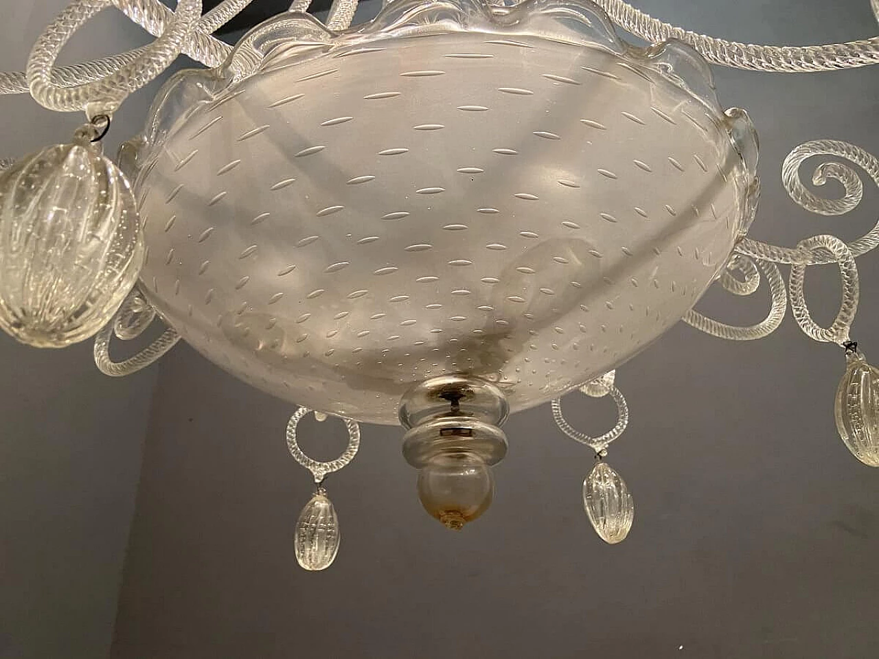 Large Art Deco chandelier by Ercole Barovier, 40s 1207332