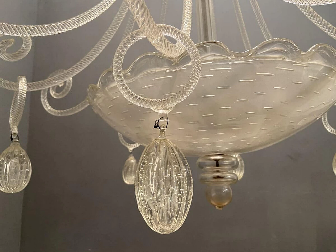 Large Art Deco chandelier by Ercole Barovier, 40s 1207334