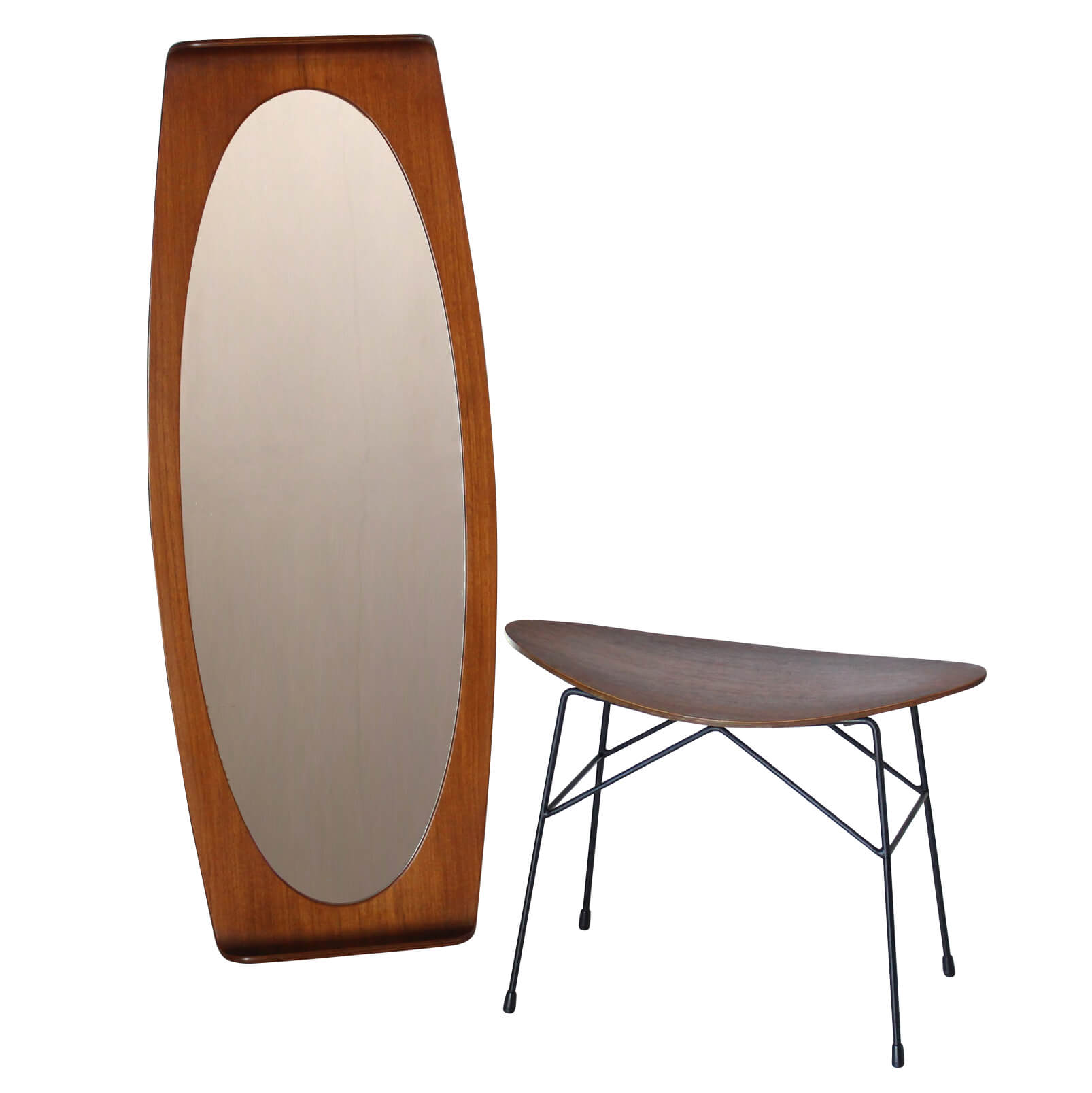 Specchio in teak di Franco Campo e Carlo Graffi, anni '50