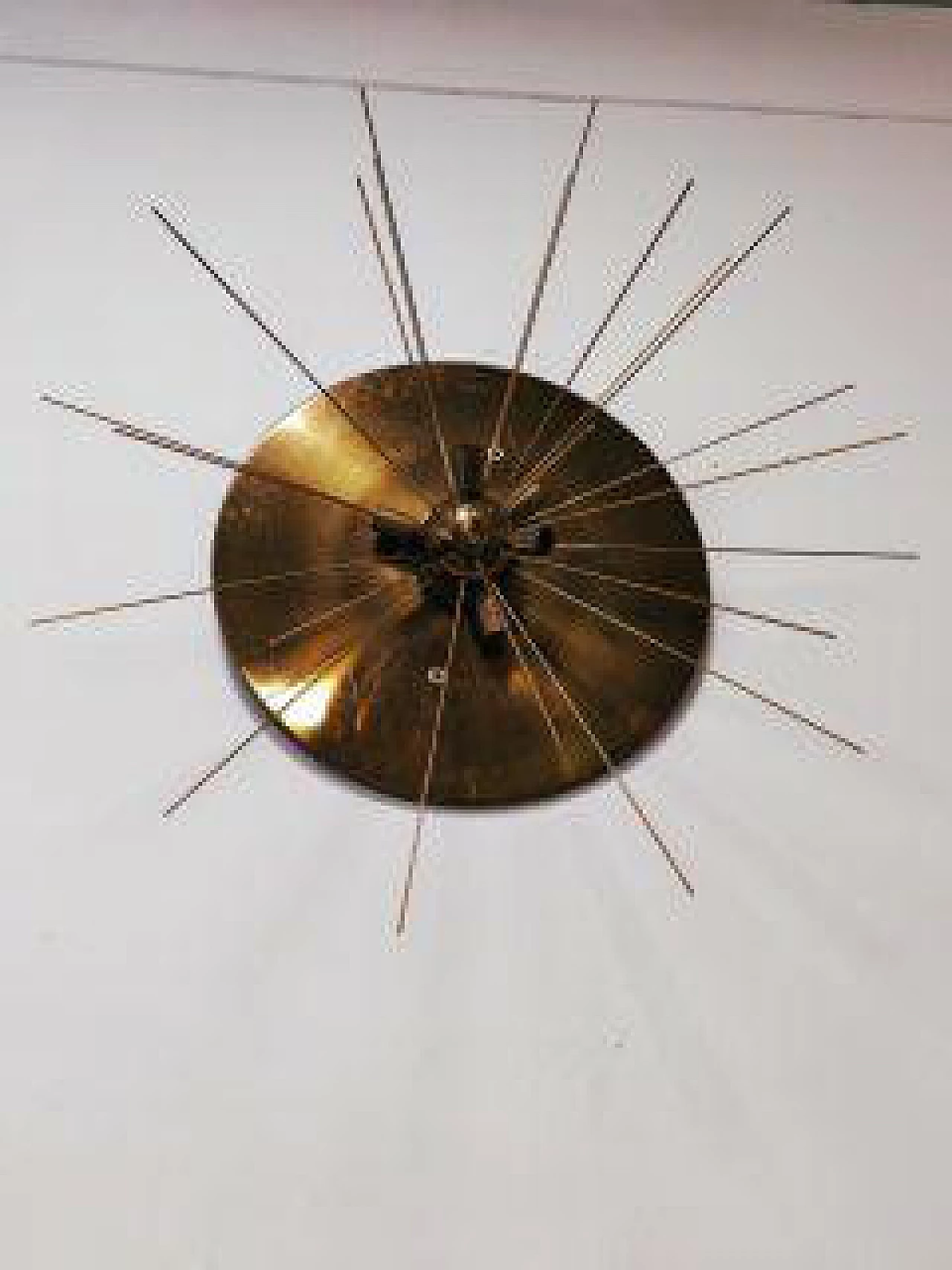 Sputnik ceiling lamp in brass, 70s 1219304