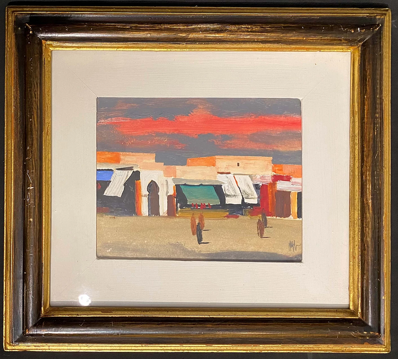 Oil painting by Salvatore Magazzini, Marrakesh, end of the 20th century 1219737