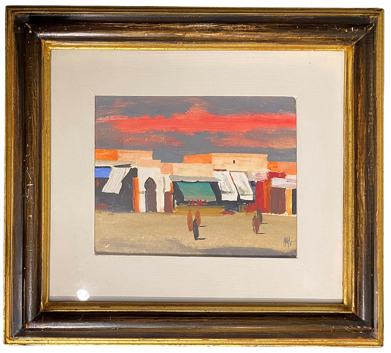 Oil painting by Salvatore Magazzini, Marrakesh, end of the 20th century 1219799