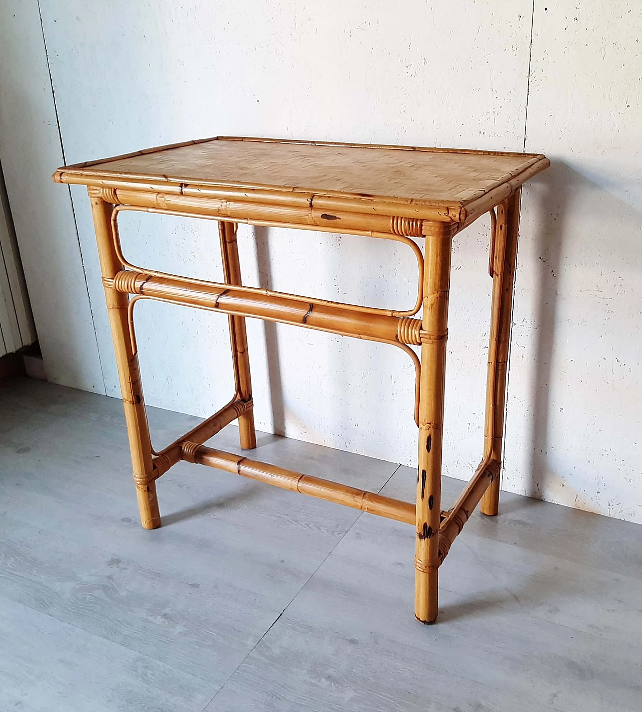 Bamboo writing desk, 70s 1232775