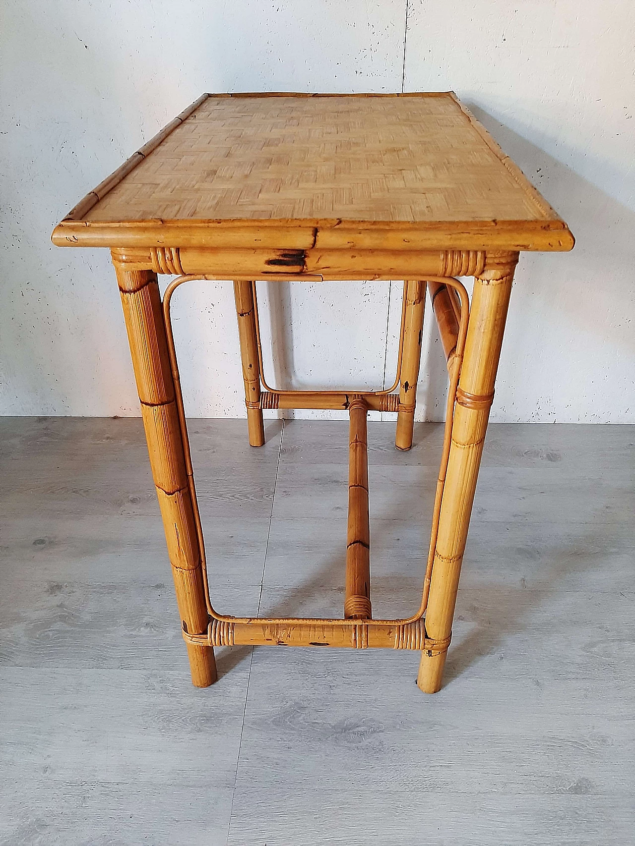 Bamboo writing desk, 70s 1232778