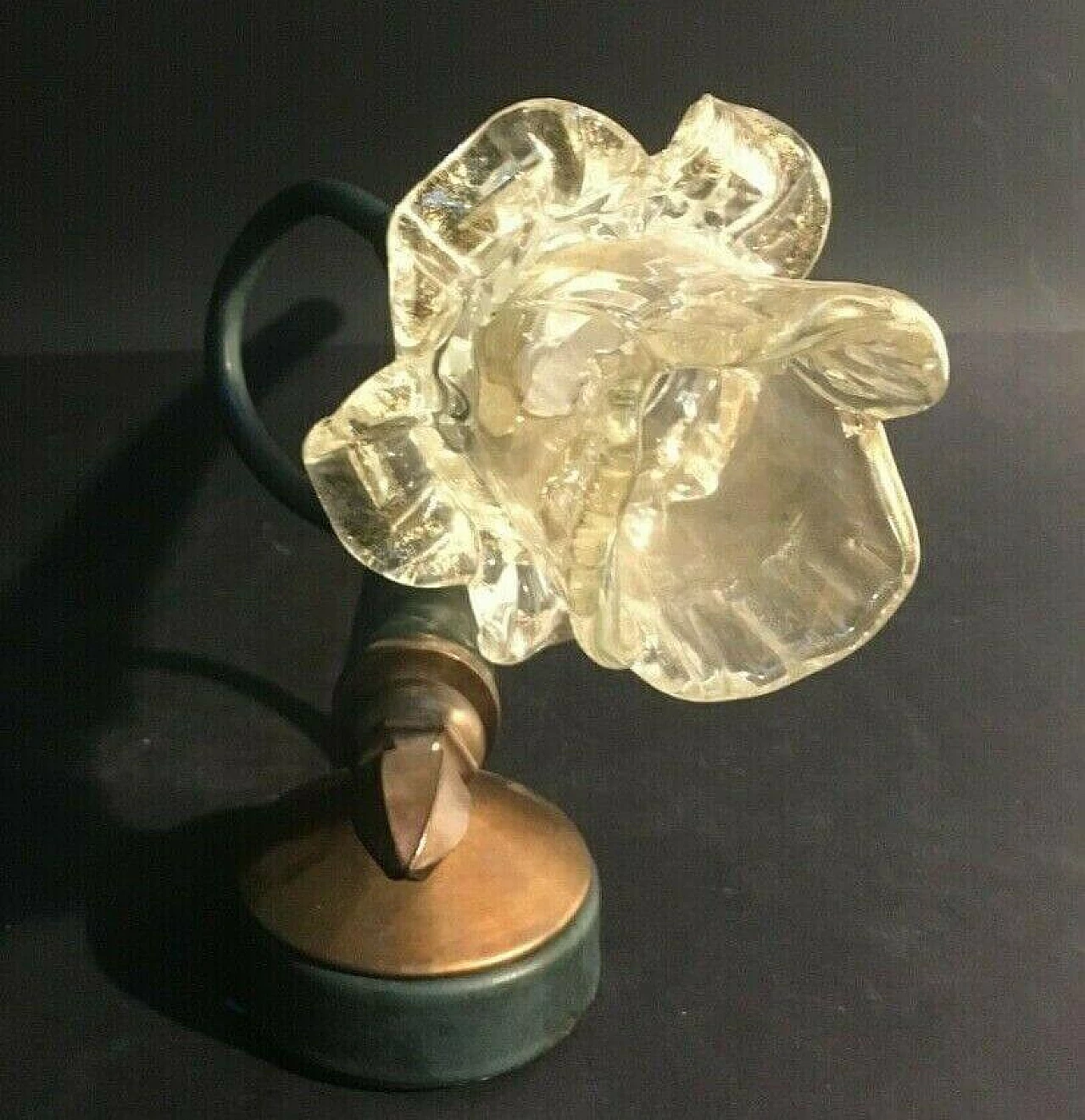 Wall sconce in Murano glass and wrought iron by Banci, 70s 1234332