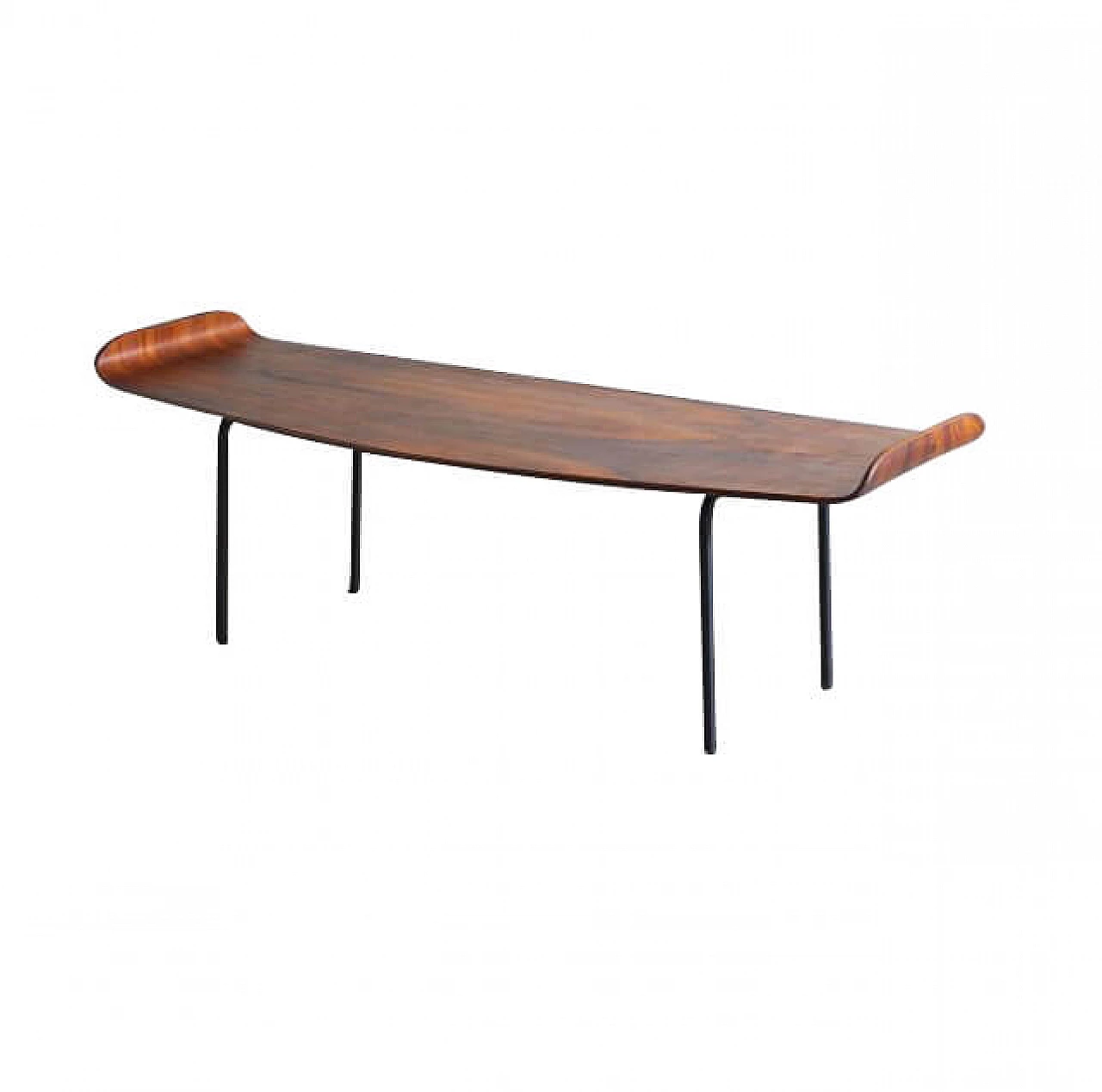 Coffee table in bent teak by Franco Campi and Carlo Graffi, 50s 1237055