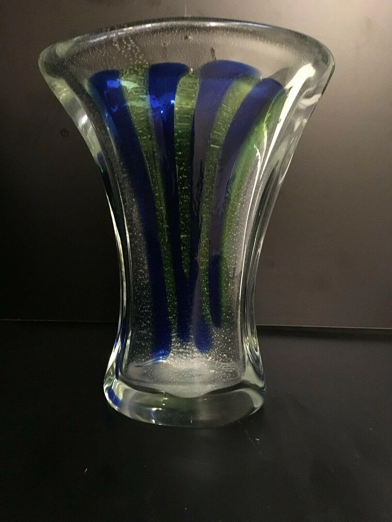 Vaso in vetro di Murano di Silvano Signoretto, anni '70 1239768