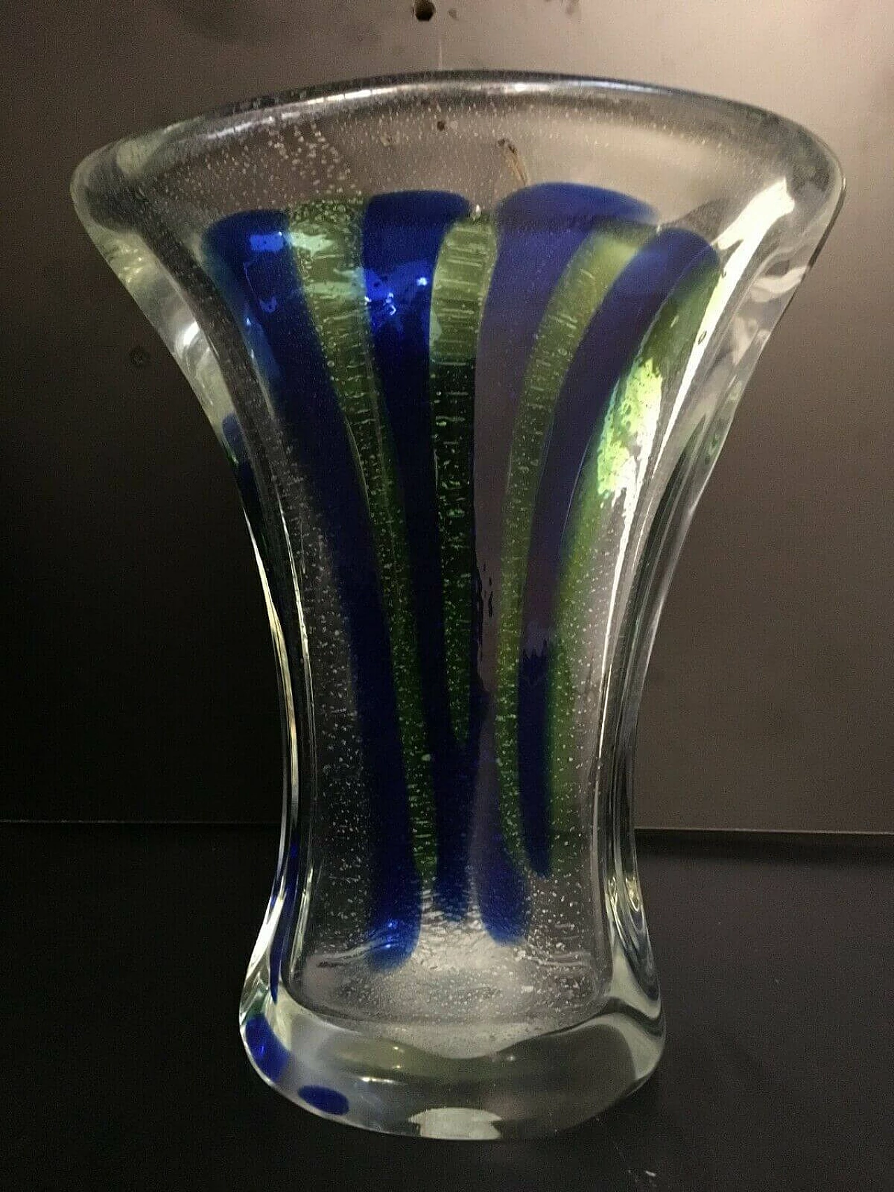 Vaso in vetro di Murano di Silvano Signoretto, anni '70 1239771