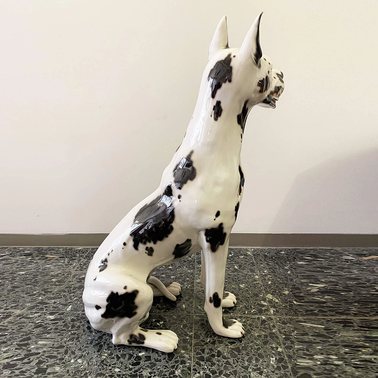 Glazed ceramic sculpture of Great Dane, 1960s 1240220