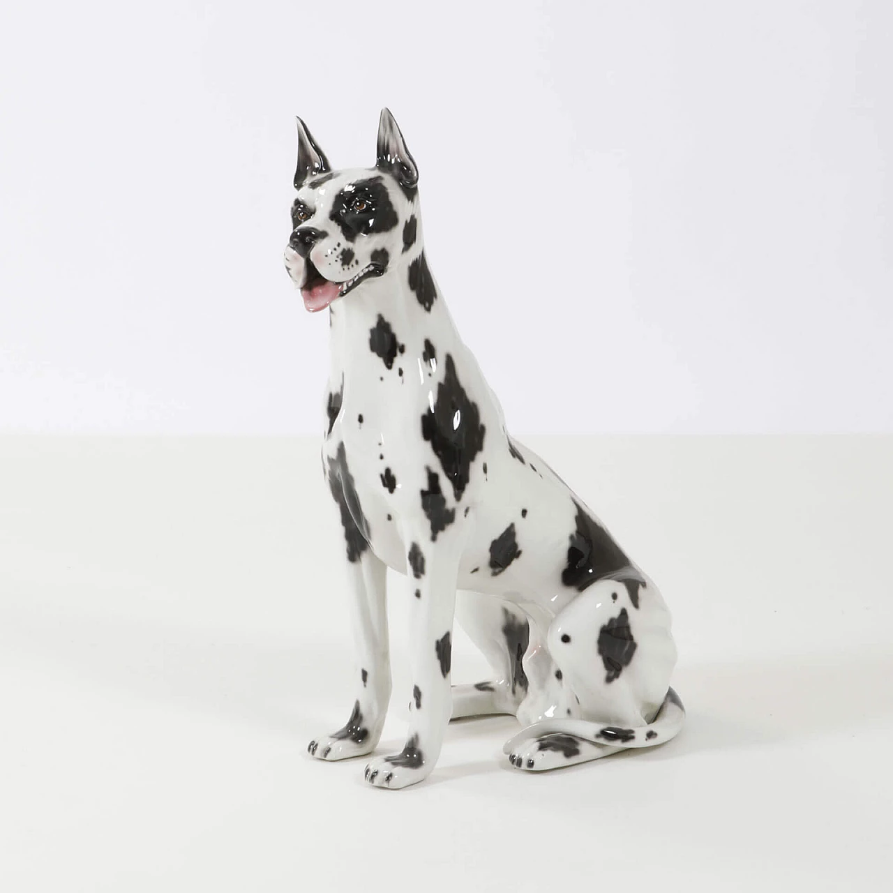 Glazed ceramic sculpture of Great Dane, 1960s 1240221