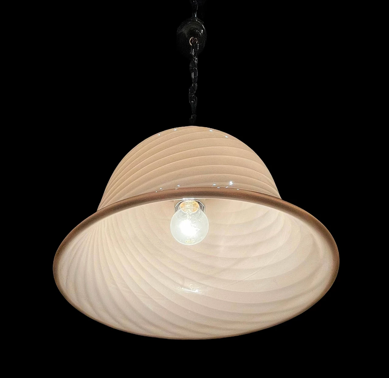 Murano pink glass pendant lamp, 60s 1240994