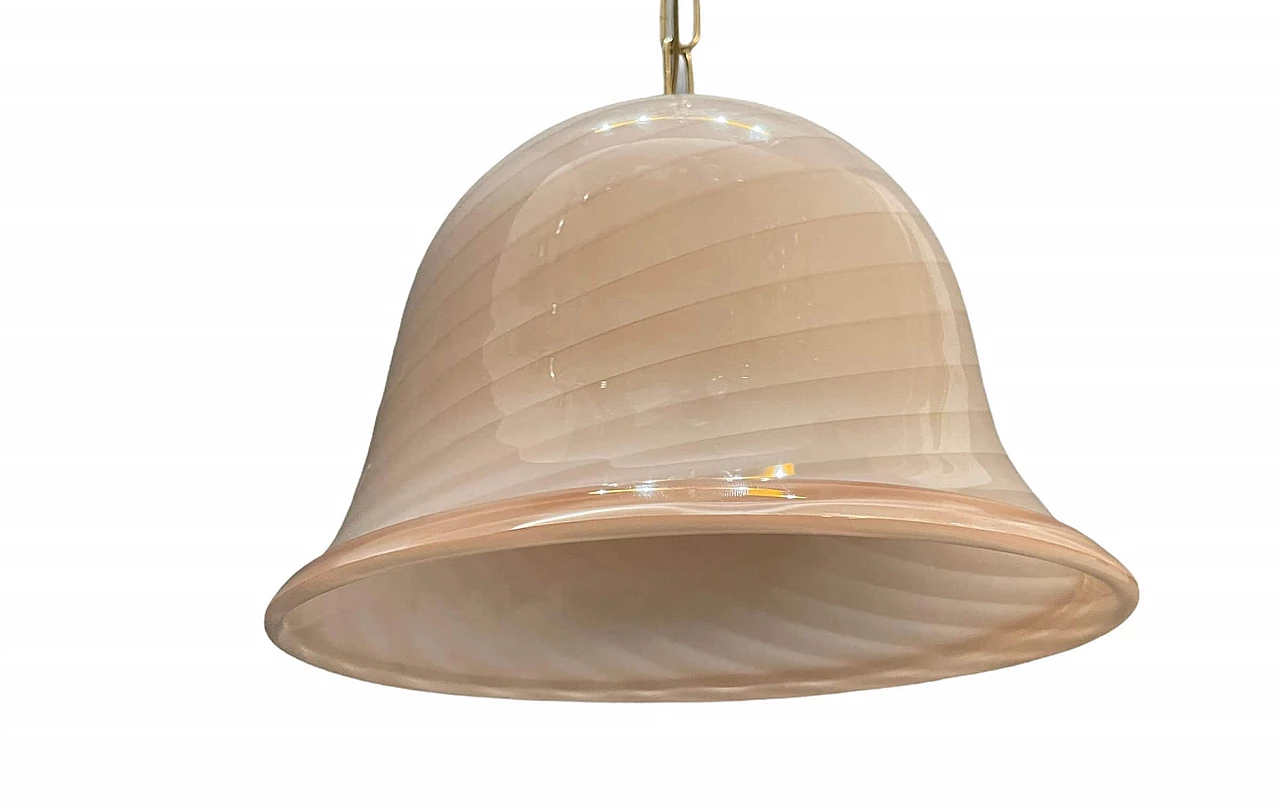 Murano pink glass pendant lamp, 60s 1240995