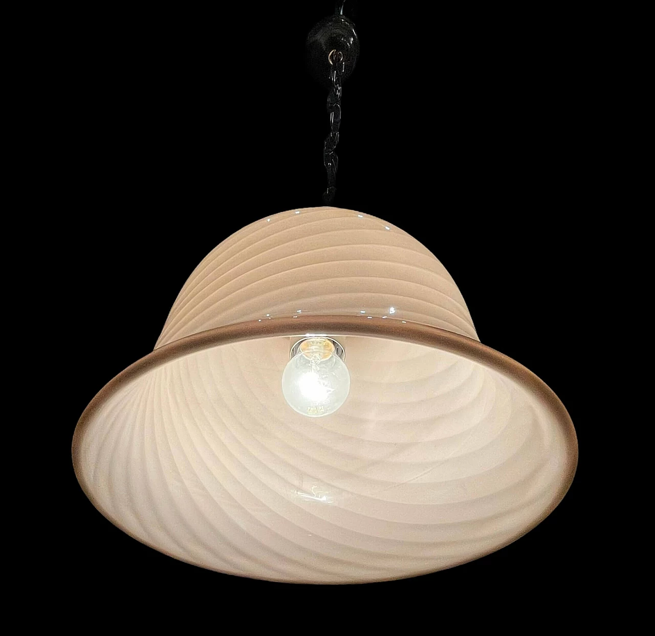 Murano pink glass pendant lamp, 60s 1240996