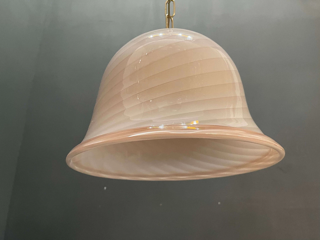 Murano pink glass pendant lamp, 60s 1240998