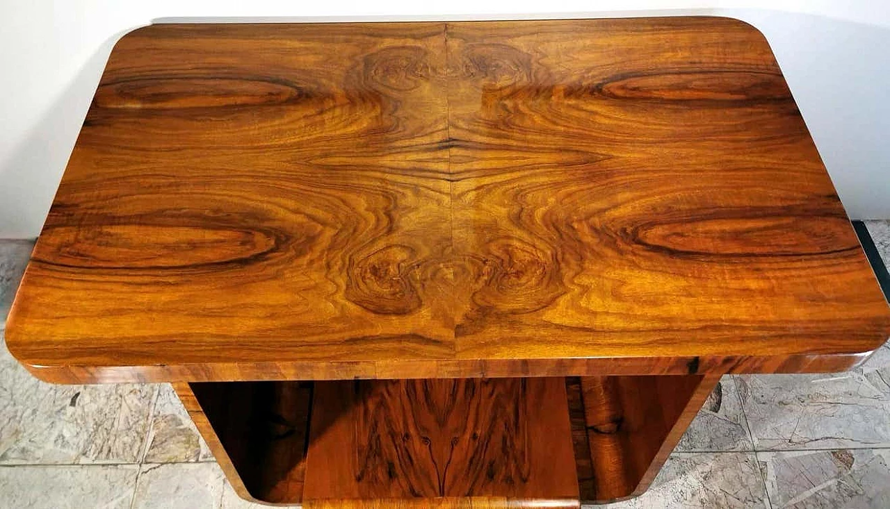 Art Deco coffee table in walnut briar, 20s 1241983