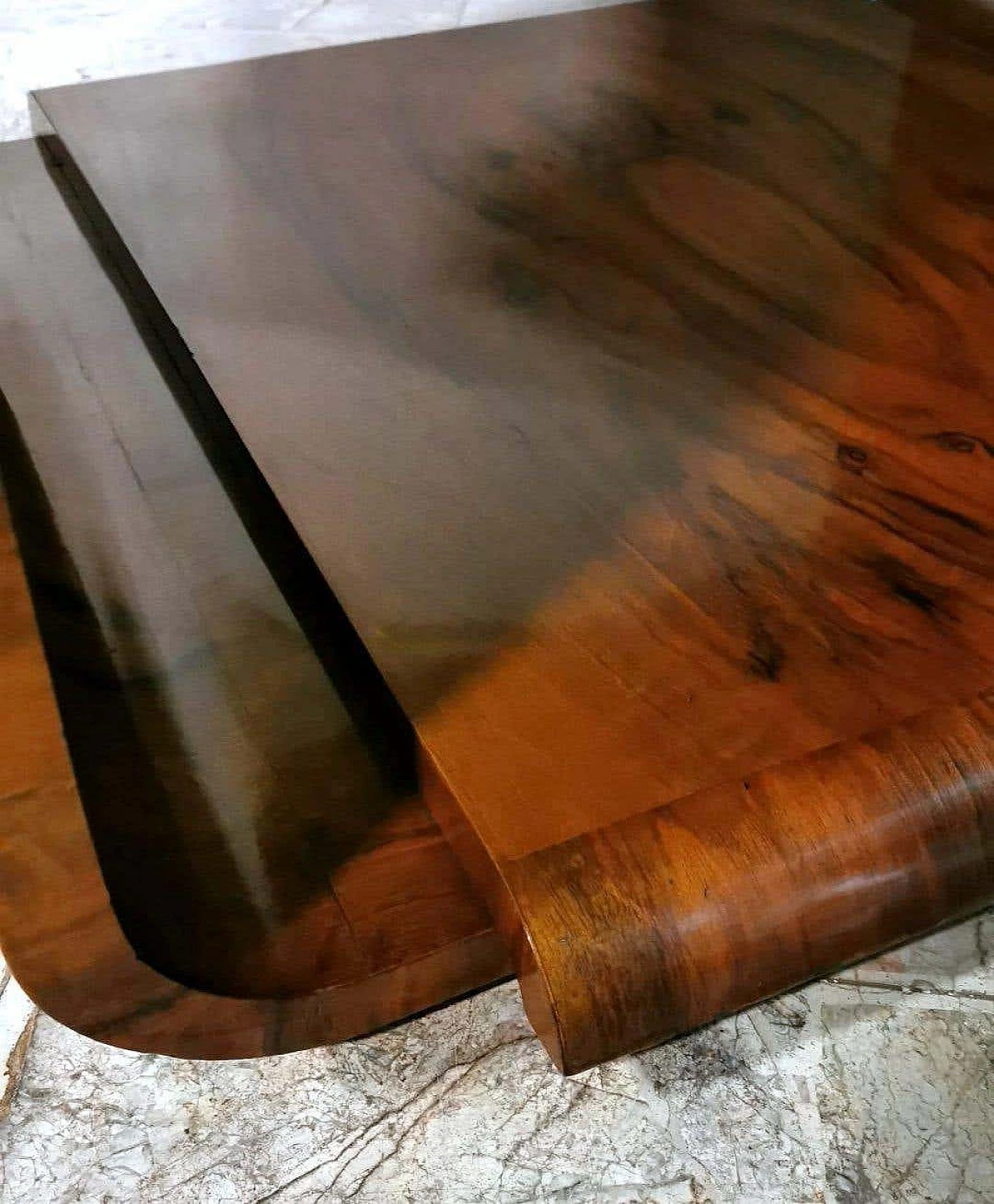 Art Deco coffee table in walnut briar, 20s 1241991