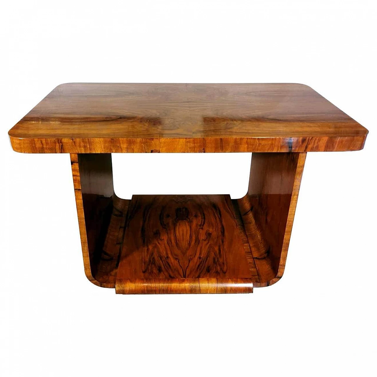 Art Deco coffee table in walnut briar, 20s 1241997