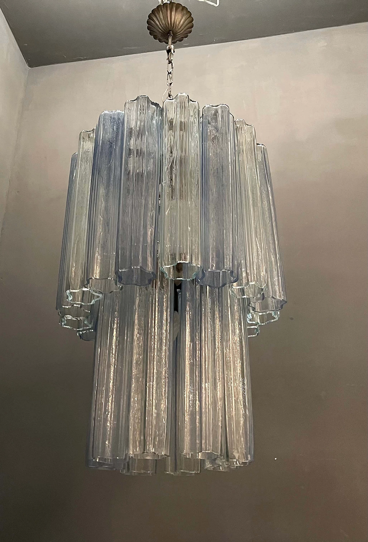 Large chandelier Tronchi in Murano glass, 70s 1242051