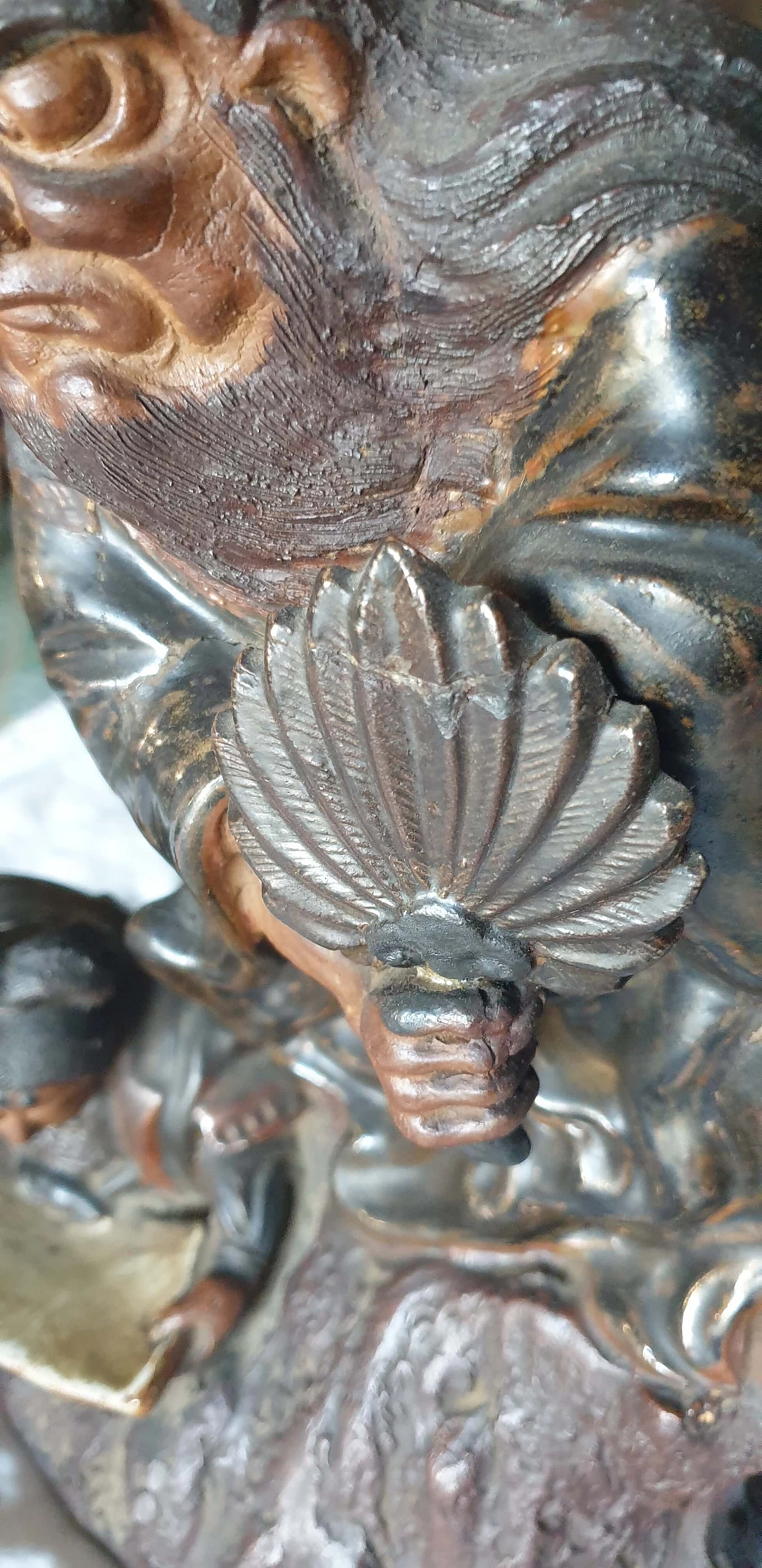 Statua in terracotta periodo tardo Meiji, '800 1245547
