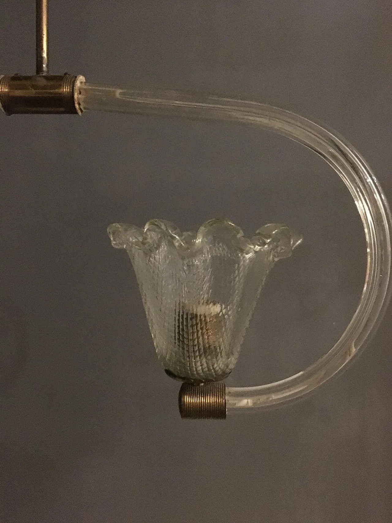 Suspension lamp in Murano glass by Ercole Barovier, 1940s 1245811