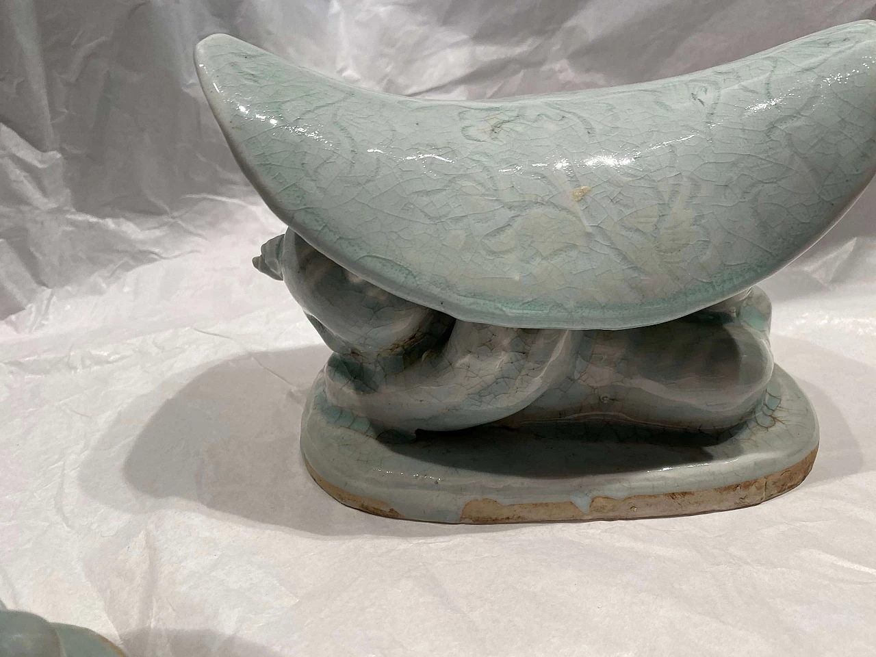 Coppia di poggiatesta Cinesi in ceramica 1249055