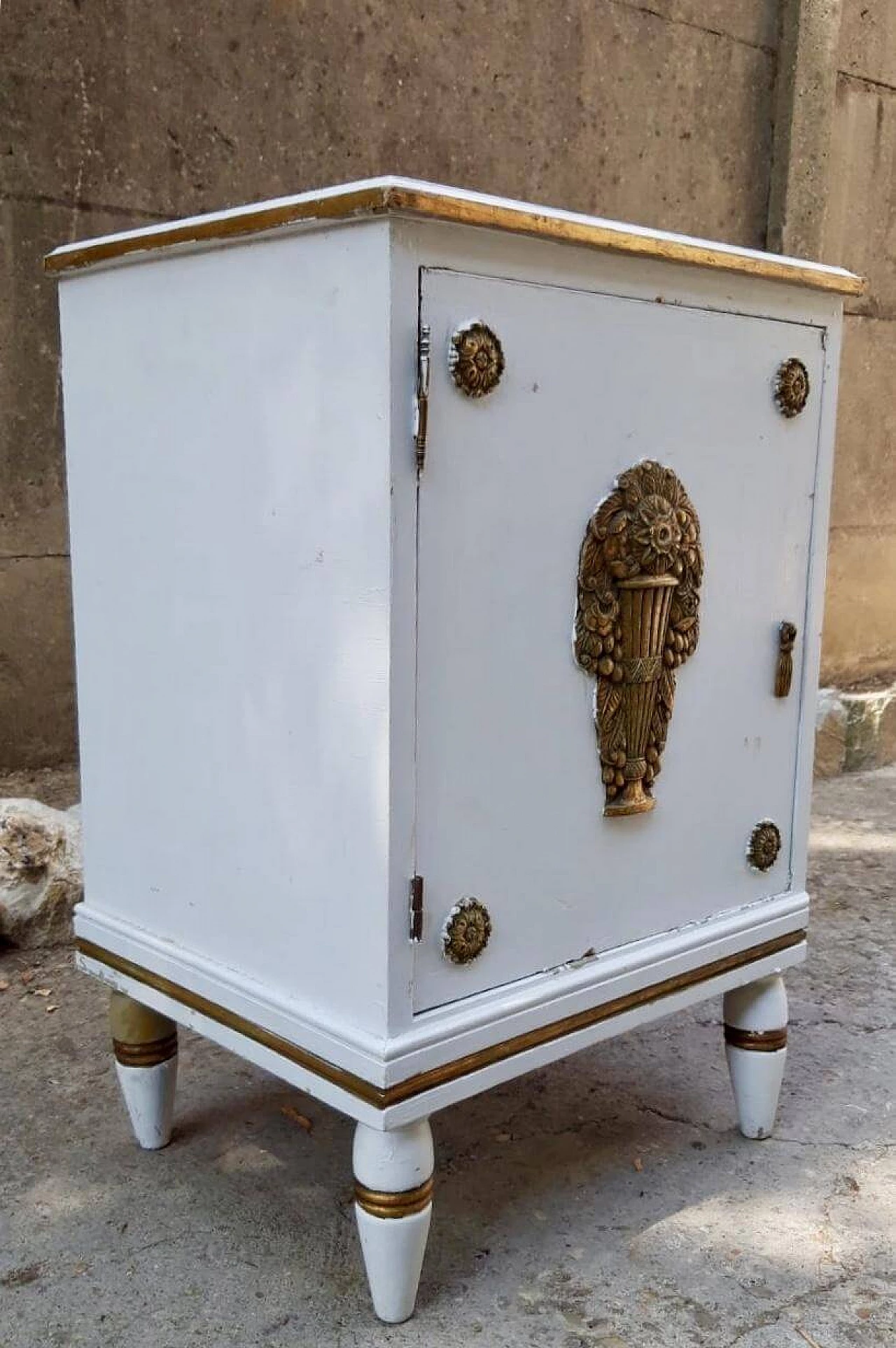 Small french ivory lacquered cabinet, 1930s 1251661