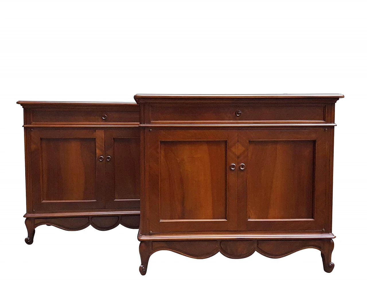 Pair of Italian walnut and briarwood sideboards, 19th century 1251923