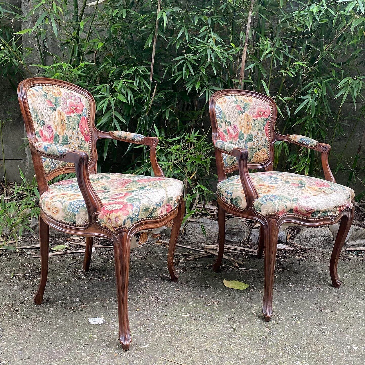 Pair of armchairs Louis XVI, end of '800 1252354