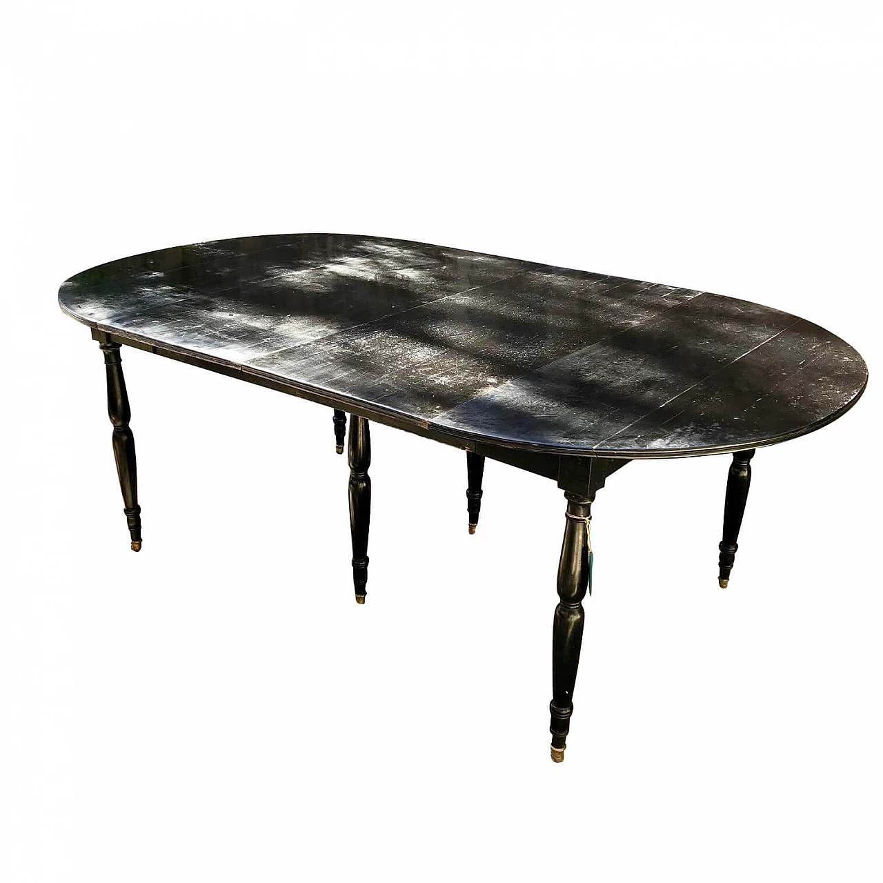 Ebonised mahogany extending table, 19th century 1253009