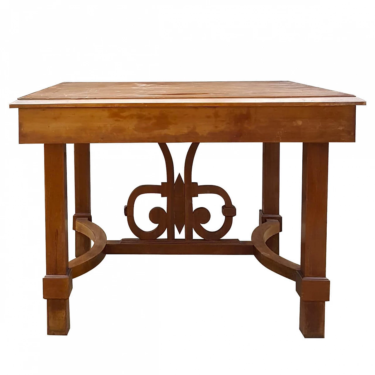 Blond walnut table, 40s 1253149