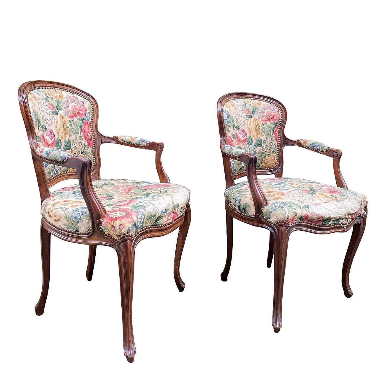 Pair of armchairs Louis XVI, end of '800 1253339