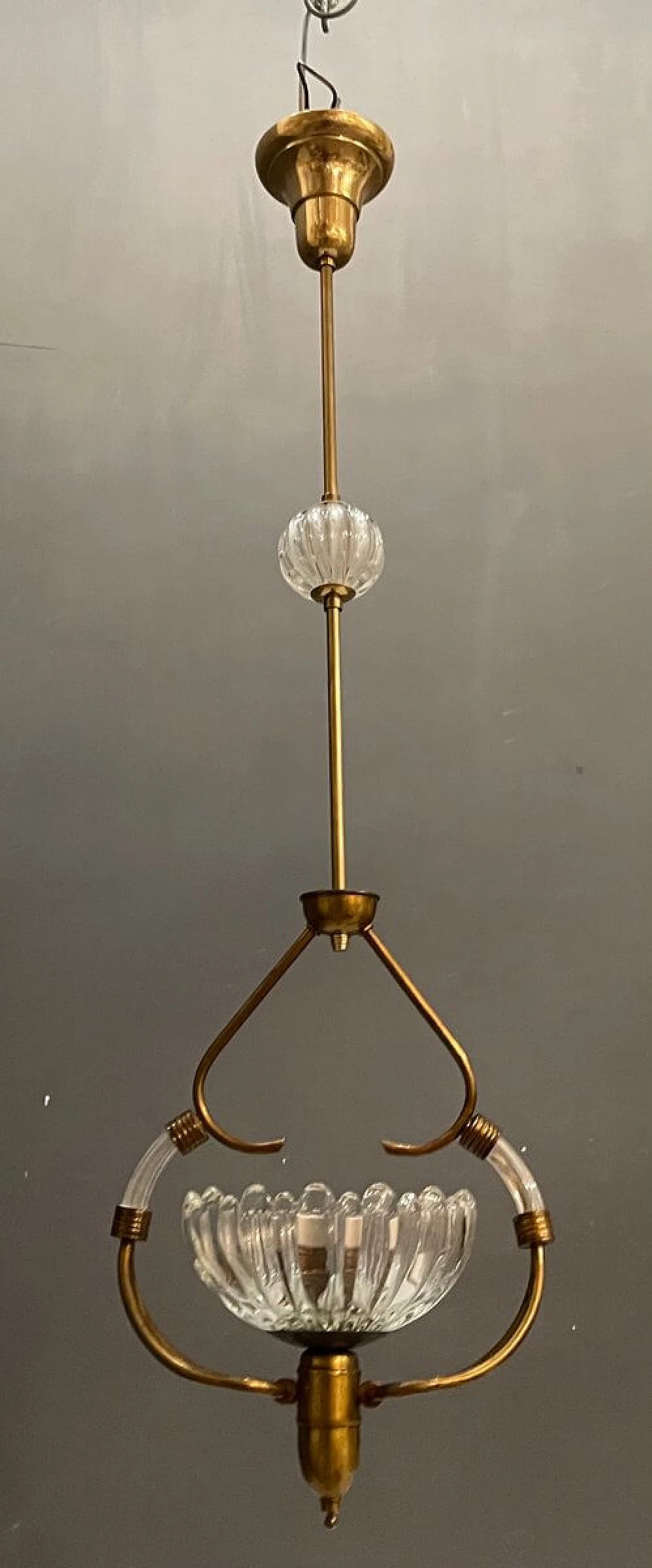 Murano glass chandelier by Ercole Barovier, 1940s 1254607