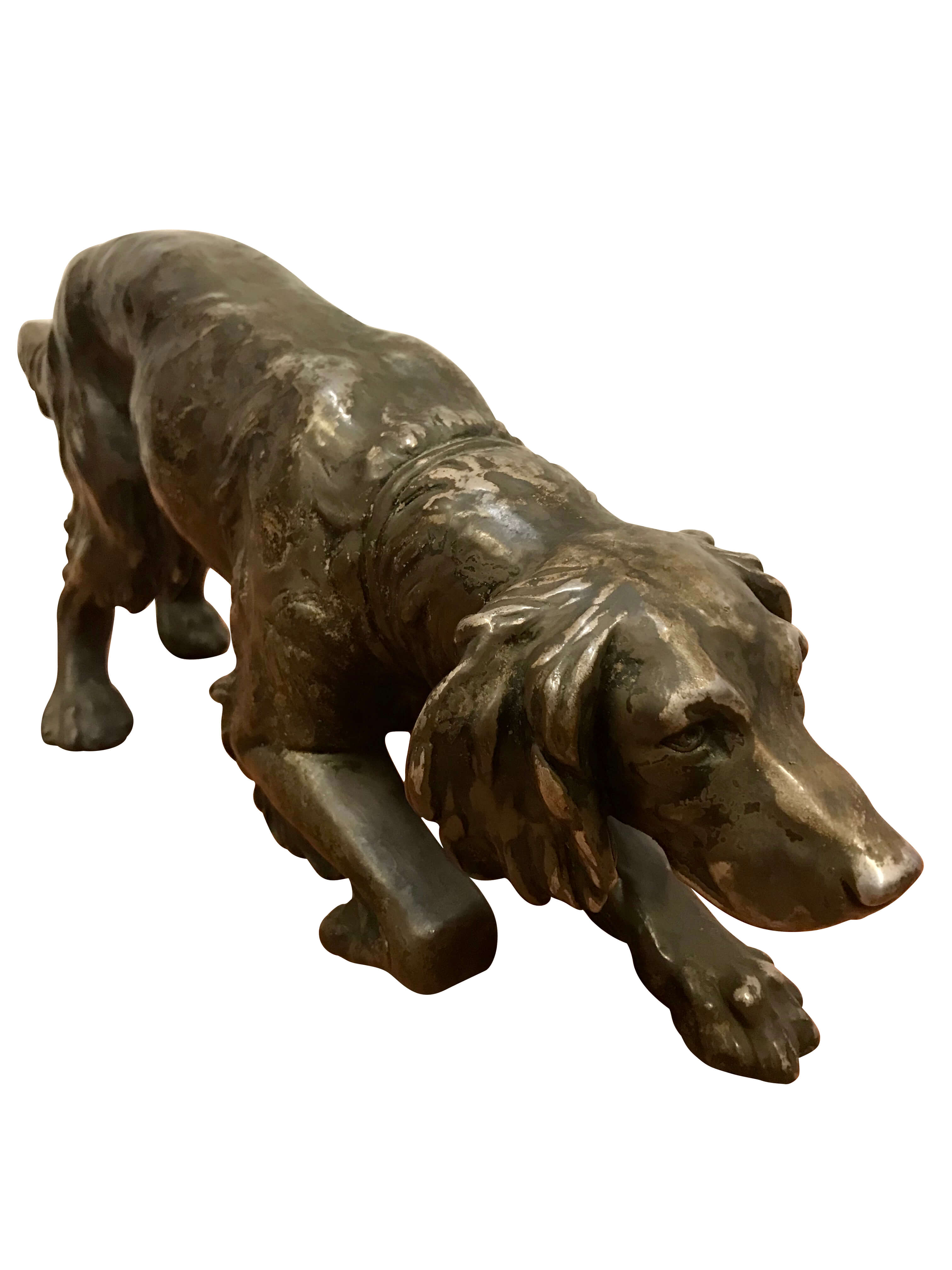 LARGE on sale DOG STATUES OF VARYING BREEDS. 11x 8 ins ready the hunt.