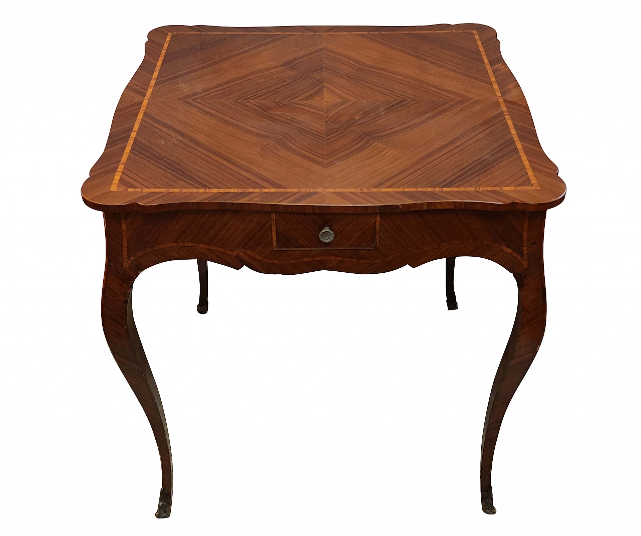 Bois de rose card table, late 19th century 1256685