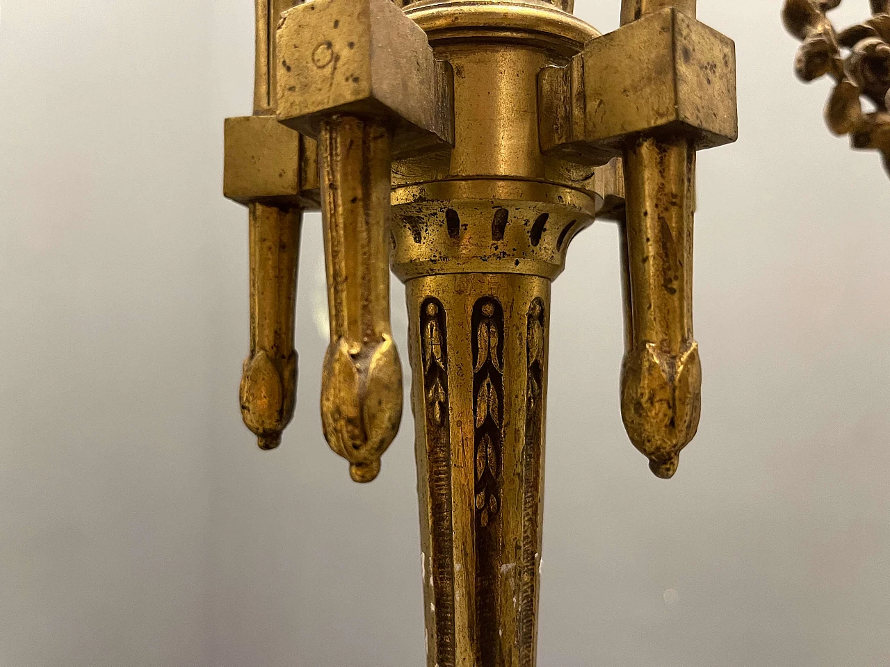 Art Nouveau bronze chandelier, 40s 1266241