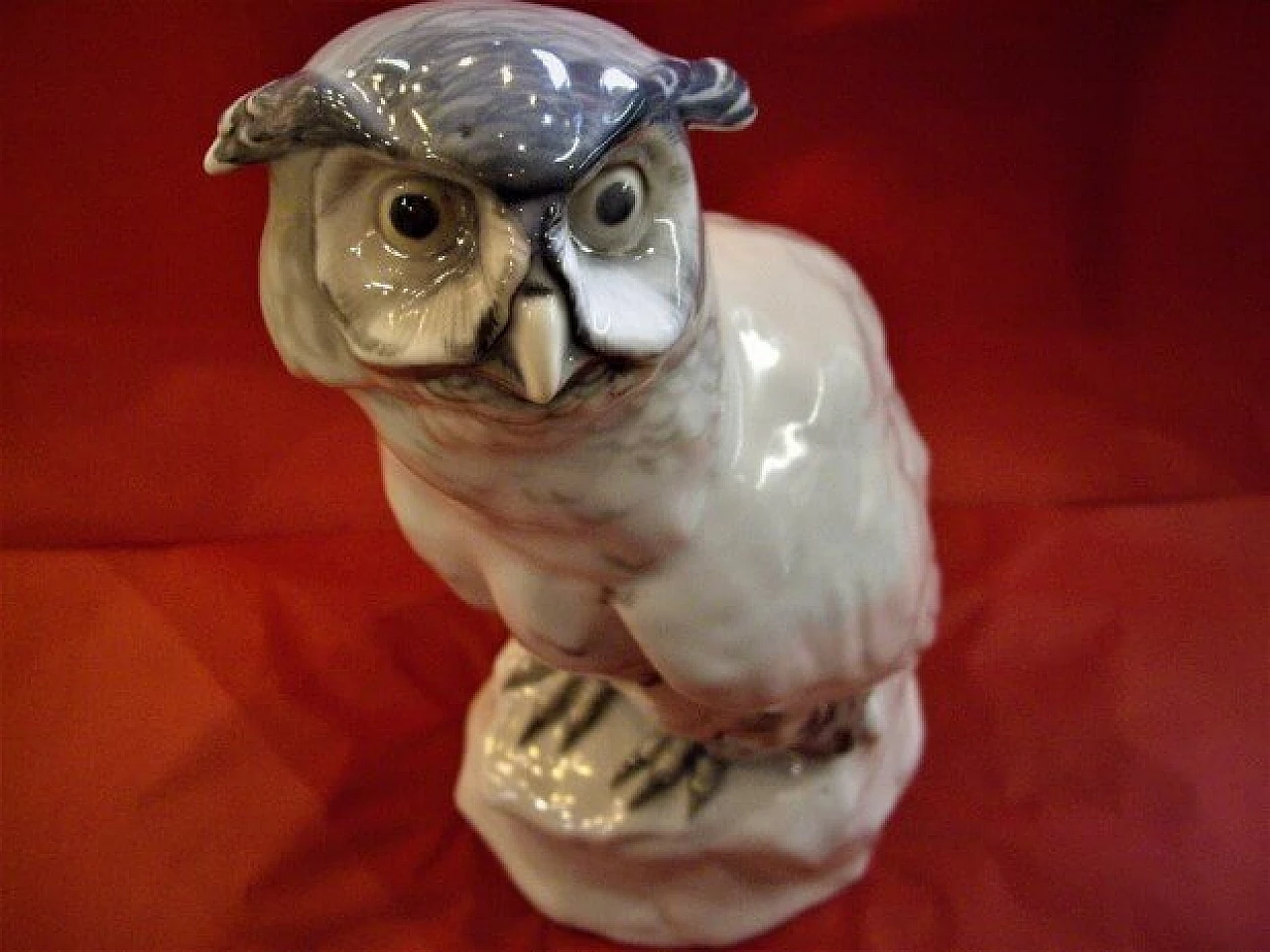 Sculpture of a horned owl in porcelain by Karl Ens Volskstedt, 10s 1268358