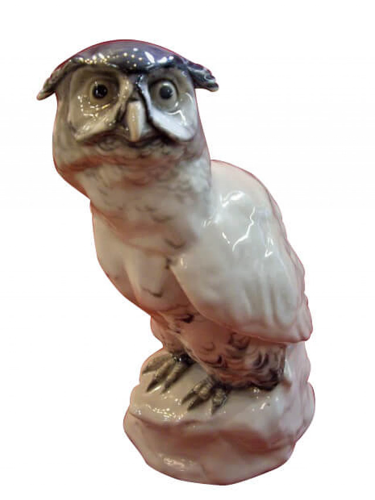 Sculpture of a horned owl in porcelain by Karl Ens Volskstedt, 10s 1268723