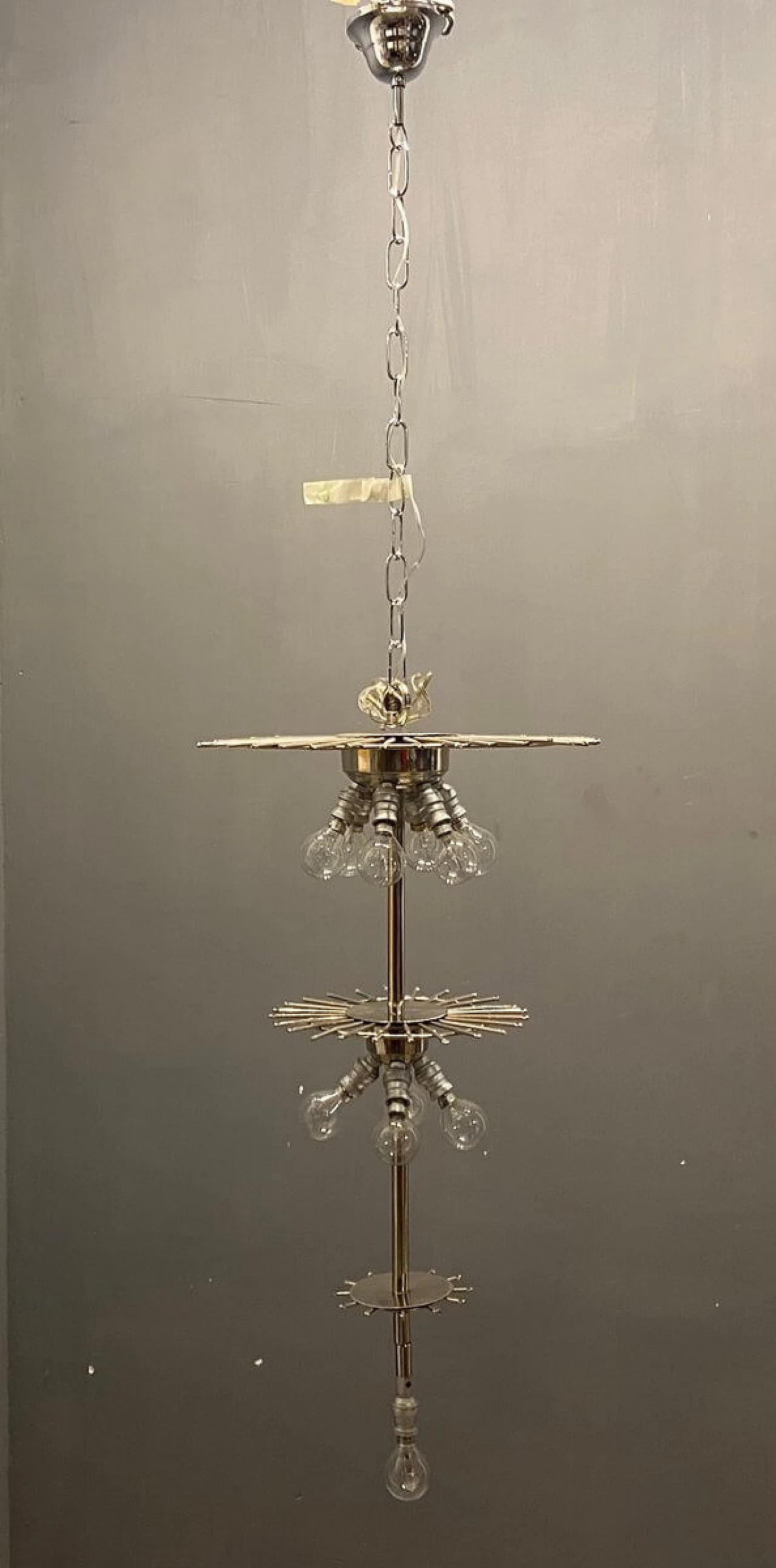 Chandelier with prisms in Murano glass by Paolo Venini, 60s 1275753