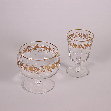 Bicchieri di cristallo Bicchieri di cristallo in lamina d'oro per set di  vino in vetro Vodka Bicchiere di vino in doppio vetro per bar di casa Tazze