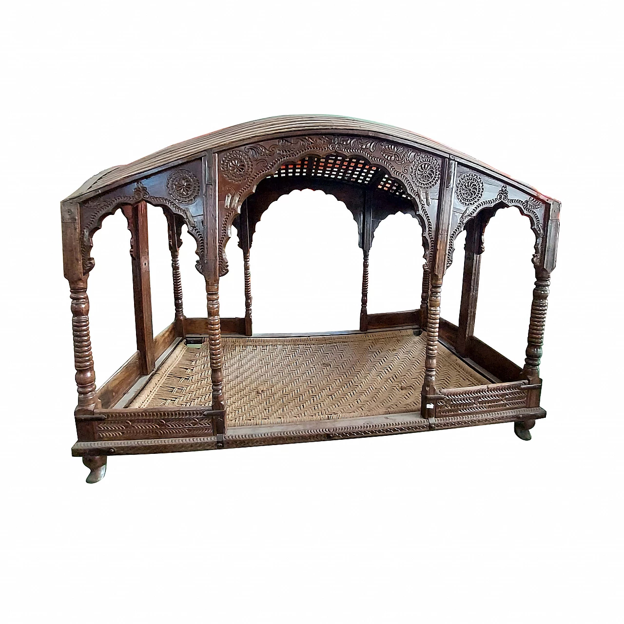 Indian colonial sedan chair for two people, 19th century 1295029