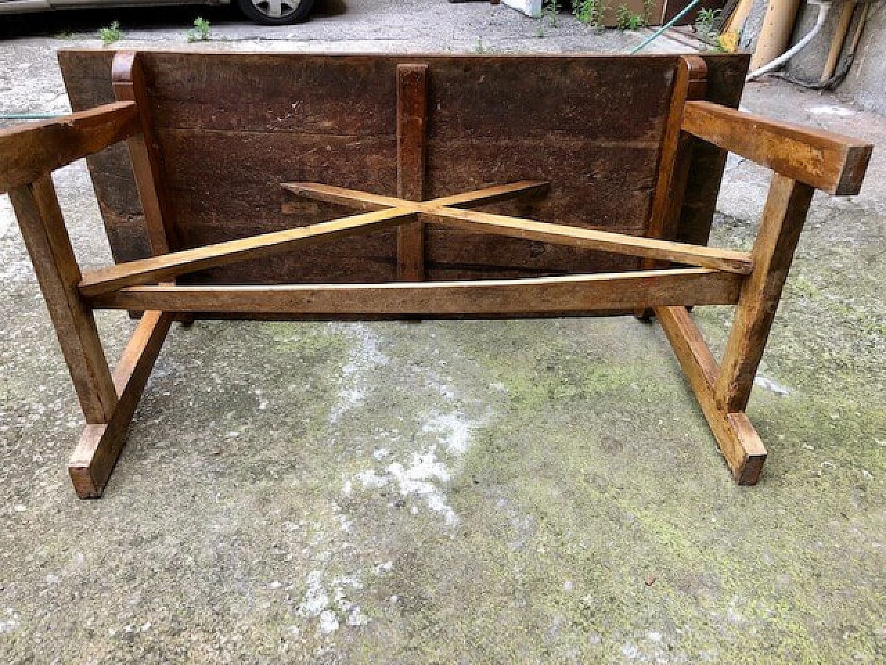 Table with trestle in wood, 18th century 1302353