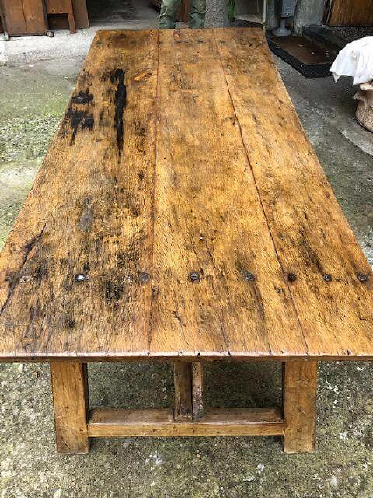 Table with trestle in wood, 18th century 1302355