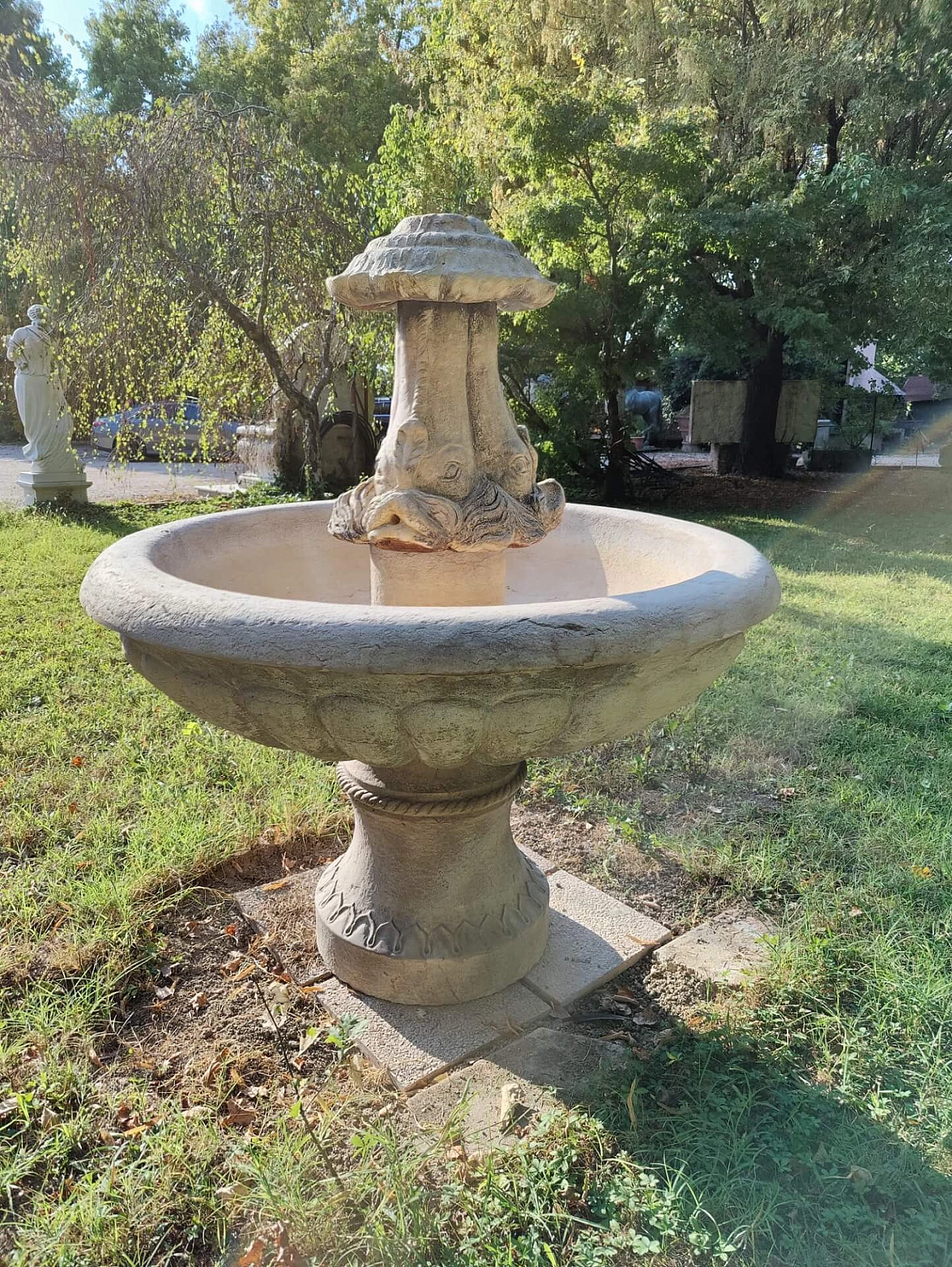 Fountain in Verdello marble, 19th century 1302405